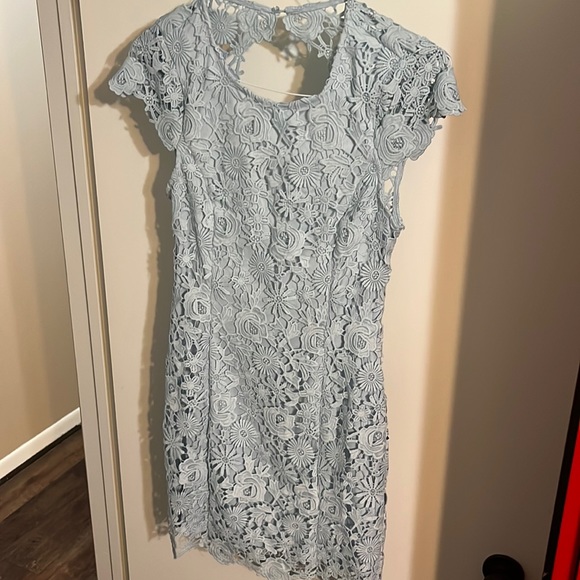 Lulus Dresses & Skirts - Lulus light blue lacy dress, size medium.  Assuming NWT.  See description.